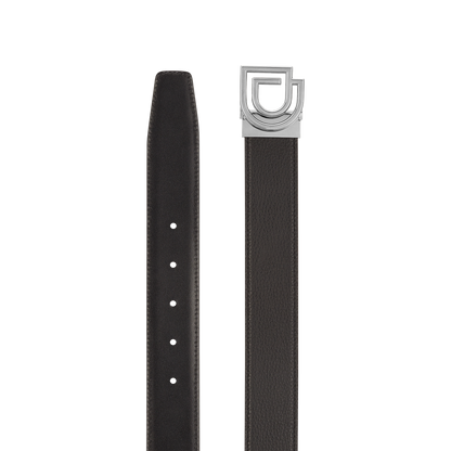 ST Dupont Accessories D Logo Belts, Palladium, Schwarz