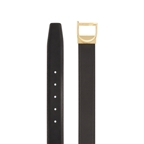 Cinture ST Dupont Accessories con logo D, nero