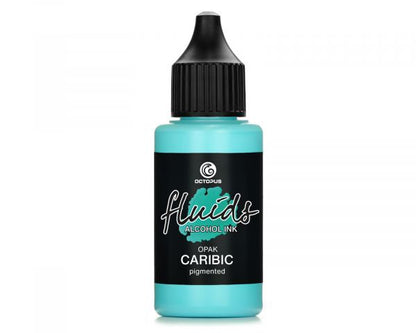 Encre Alcool Octopus Fluids OPAQUE Bleu Caraïbes
