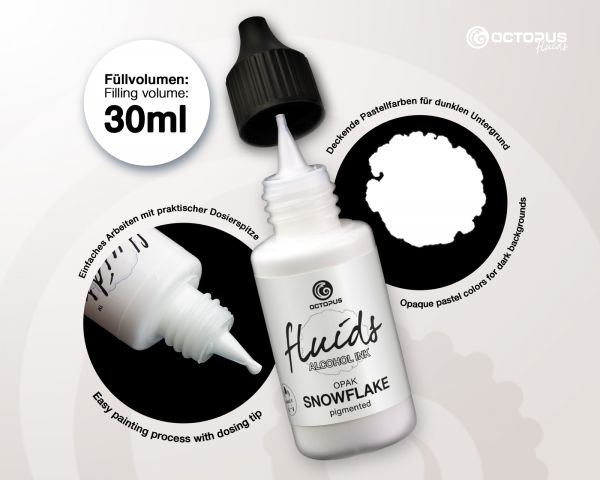 Set di inchiostri a base di alcol OPAK Octopus Fluids, 14 colori, coprenti, ad asciugatura rapida