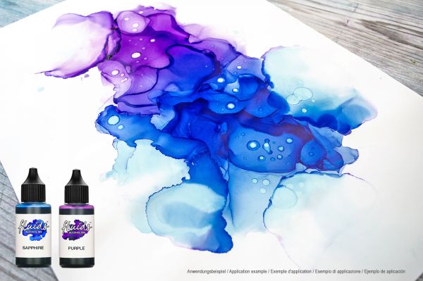 Inchiostro a base di alcol Octopus Fluids per Fluid Art/Resin Octopus Fluids Alcohol Inks Basic Lagoon Blu