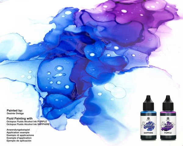 Octopus Fluids Alcohol Ink Purple Alkoholtinte Violett