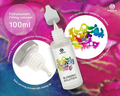 Soluzione miscelante Octopus Fluids Extender per inchiostri a base alcolica incolore 1 litro