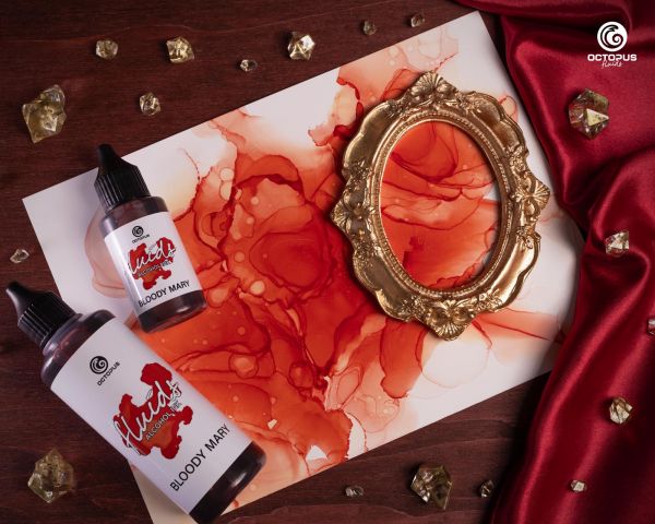 Octopus Fluids Alkoholtinte Alcohol Inks Basic Bloody Mary Rot