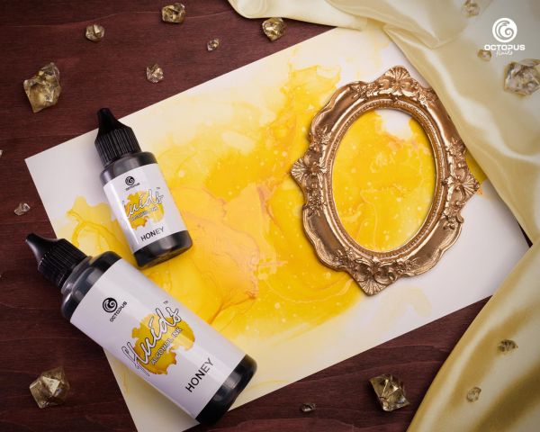 Octopus Fluids Alcohol Ink Basic Honey 100 ml inchiostro a base di alcol marrone