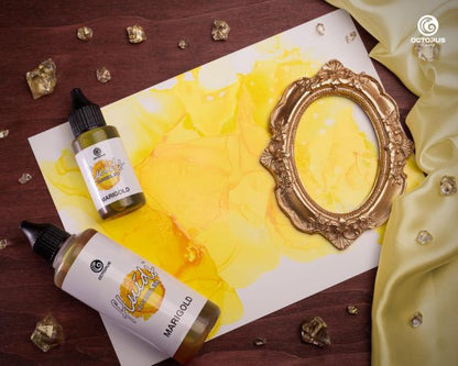 Inchiostro a base di alcol Octopus Fluids, giallo calendula