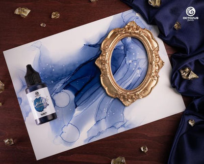 Octopus Fluids Inchiostro a base di alcol, Alcohol Ink, blu Navy Basic