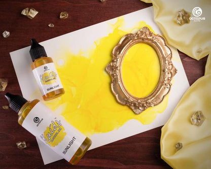 Octopus Fluids Alkoholtinte Octopus Fluids Alcohol Inks Basic Sunlight Gelb, 100 ml
