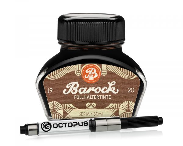 Encre pour stylo plume Octopus + set de convertisseurs Baroque 1920