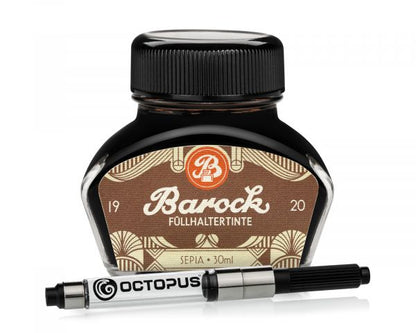 Encre pour stylo plume Octopus + set de convertisseurs Baroque 1920