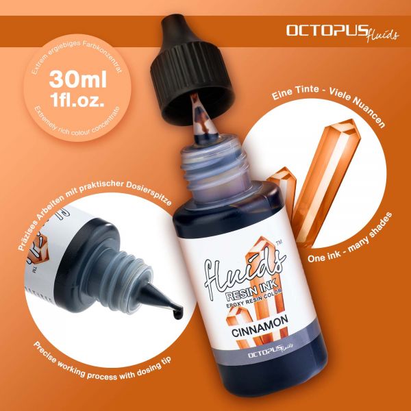 Octopus Fluids Resin Ink Cannella Marrone