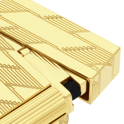 Briquet ST Dupont Ligne 2 Monogram, Édition Limitée, Doré