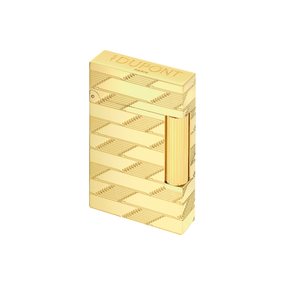 Briquet ST Dupont Ligne 2 Monogram, Édition Limitée, Doré