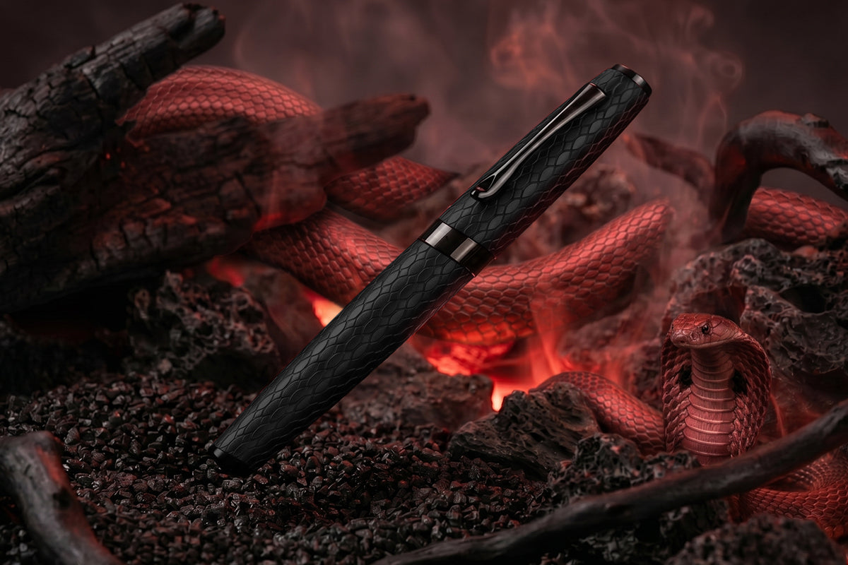 Roller Diplomat Cobra Guilloche, noir