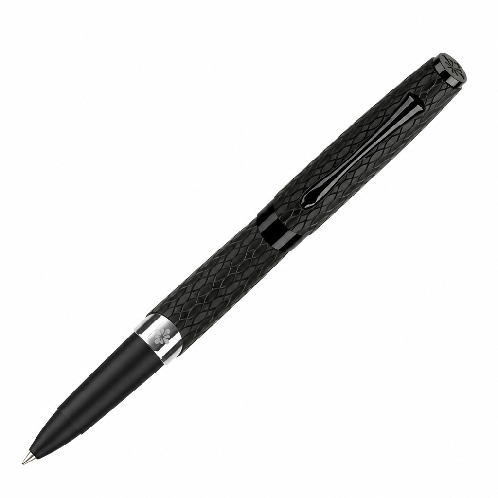 Roller Diplomat Cobra Guilloche, noir