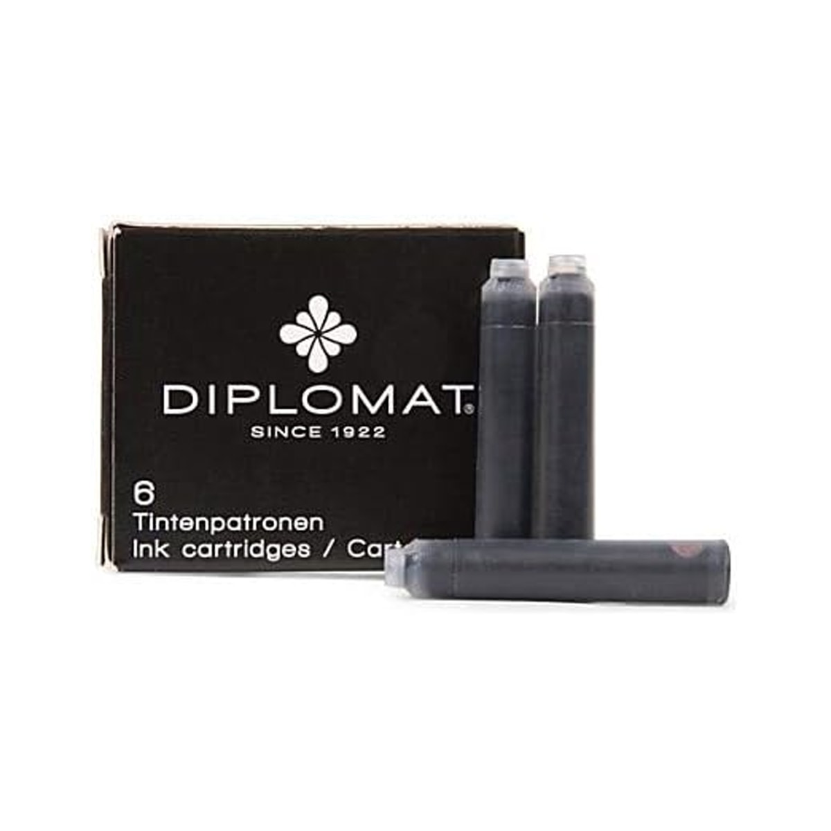 Diplomat, cartouche d'encre, 6 pièces noir