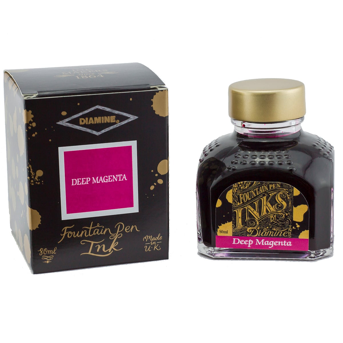 Diamine, Échantillon d'encre, Standard, Deep Magenta, 5ml