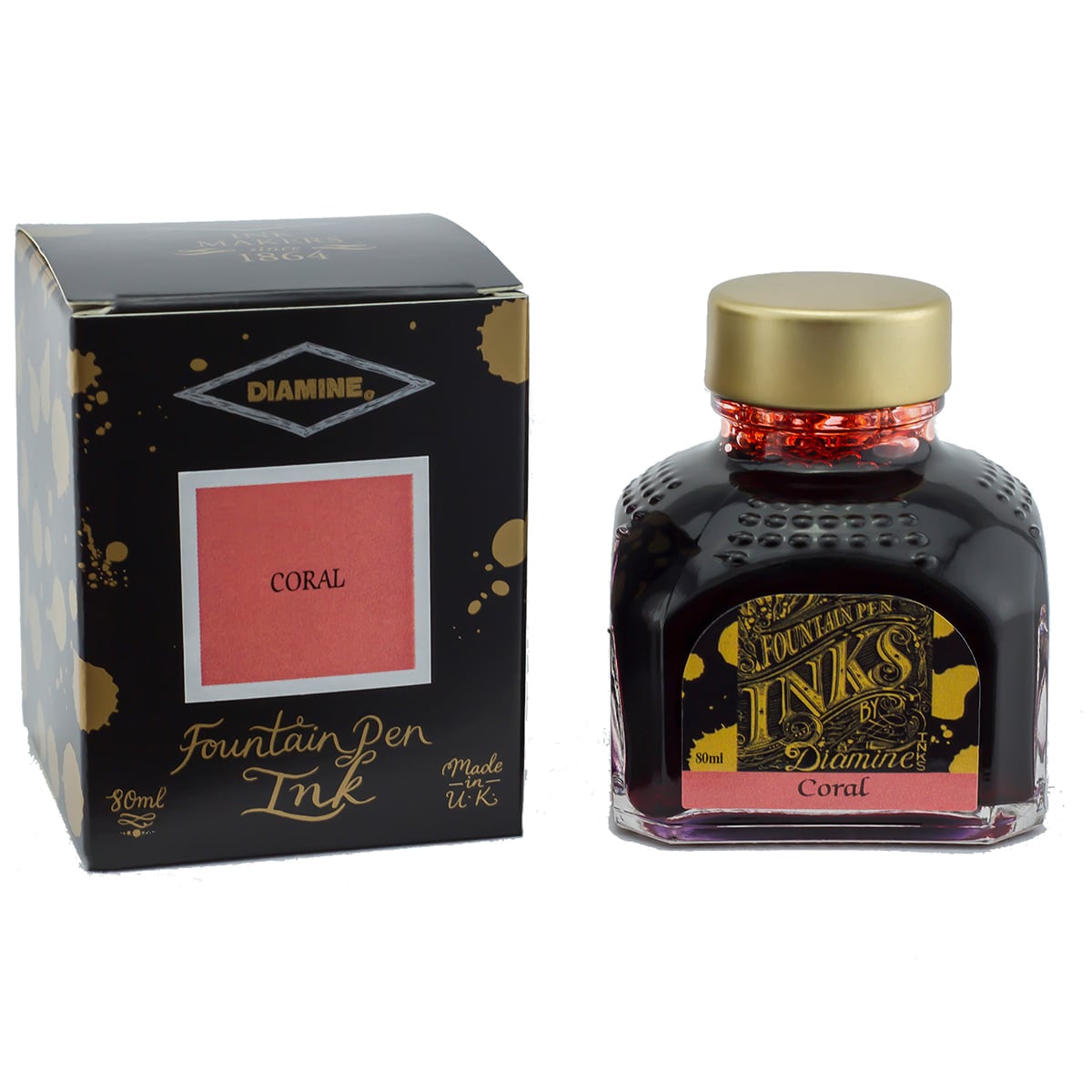 Diamine, campione di inchiostro, Regular, Coral, 5ml