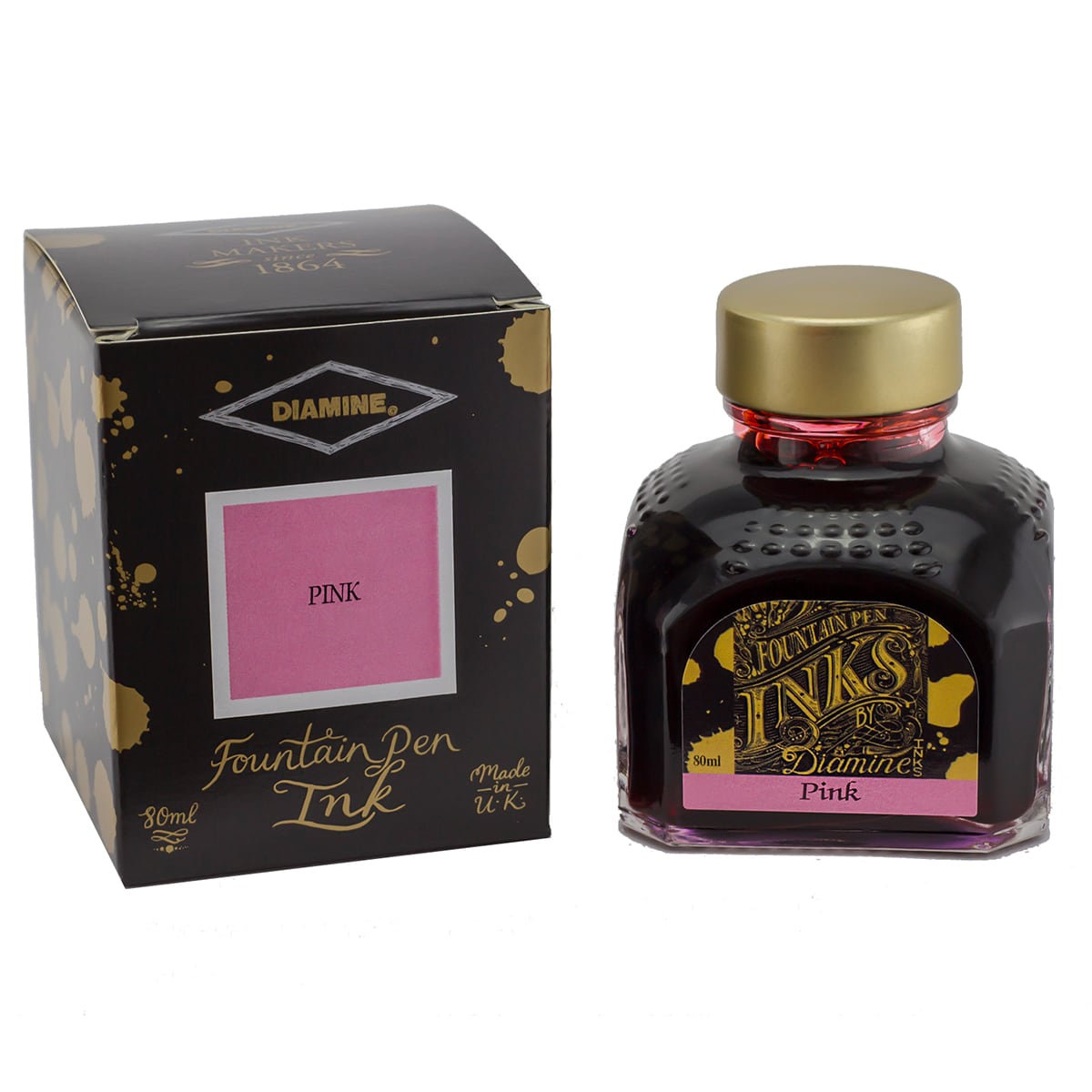 Diamine, Tintenprobe, Regular, Pink, 5ml