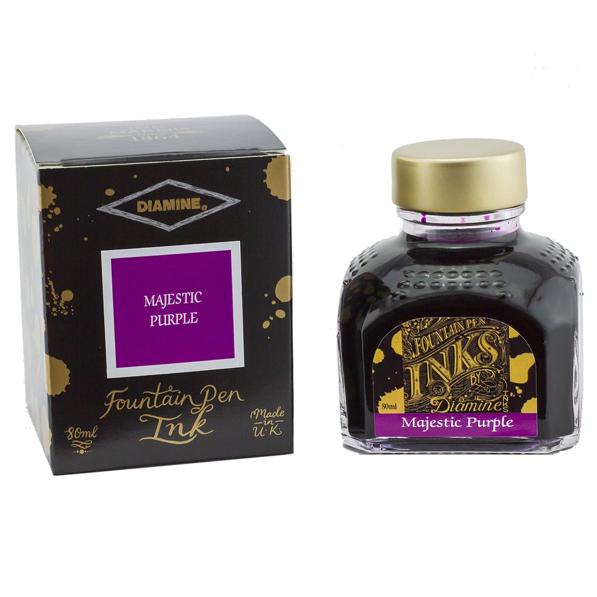 Diamine, campione d'inchiostro, Regular, Majestic Purple, 5ml