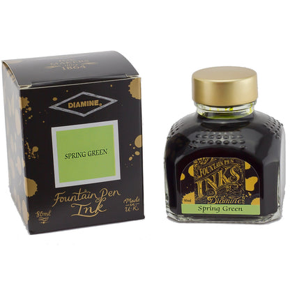 Diamine, campione d'inchiostro, Regular, verde chiaro/verde primavera, 5ml