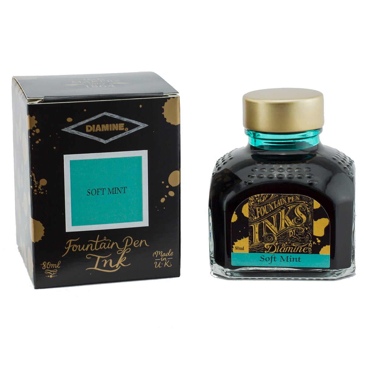 Campione di inchiostro Penoblo, Diamine Regular, Soft Mint