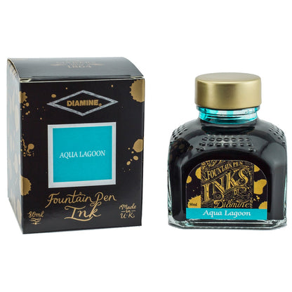 Diamine, campione d'inchiostro, Regular, Aqua Lagoon, 5ml