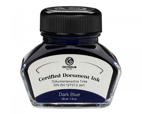 Octopus Fluids Encre Document Ink Dark Blue, bleu foncé, 30 ml