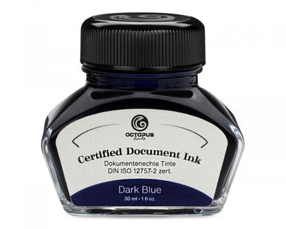 Octopus Fluids Encre Document Ink Dark Blue, bleu foncé, 30 ml