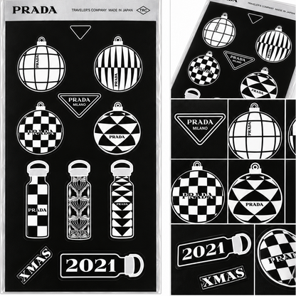 PRADA Oggetti da Scrivania, Stickers, Sticker-Set für Schreibtisch-Accessoires
