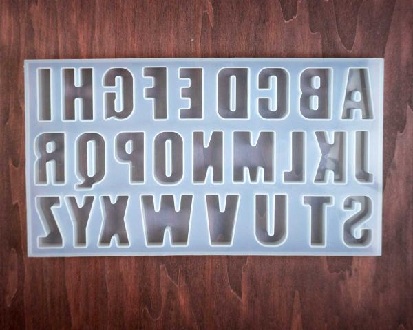 Moule de coulée en silicone Octopus Lettres XXL extra-profond