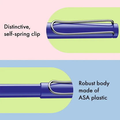 Lamy, stylo roller Safari, bleu