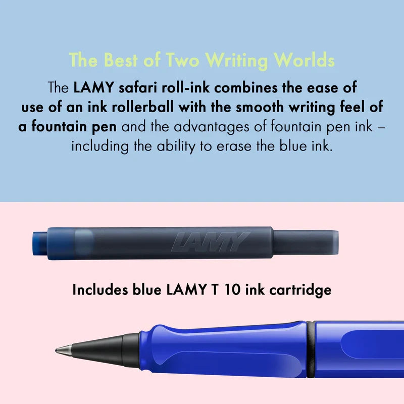 Lamy, stylo roller Safari, bleu