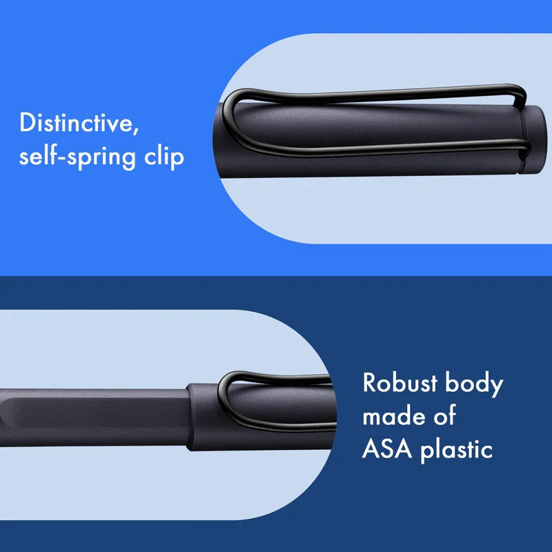 Lamy, roller à cartouche Safari, noir acier