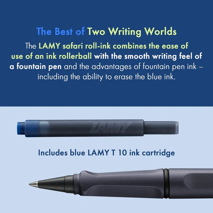 Lamy, roller à cartouche Safari, noir acier