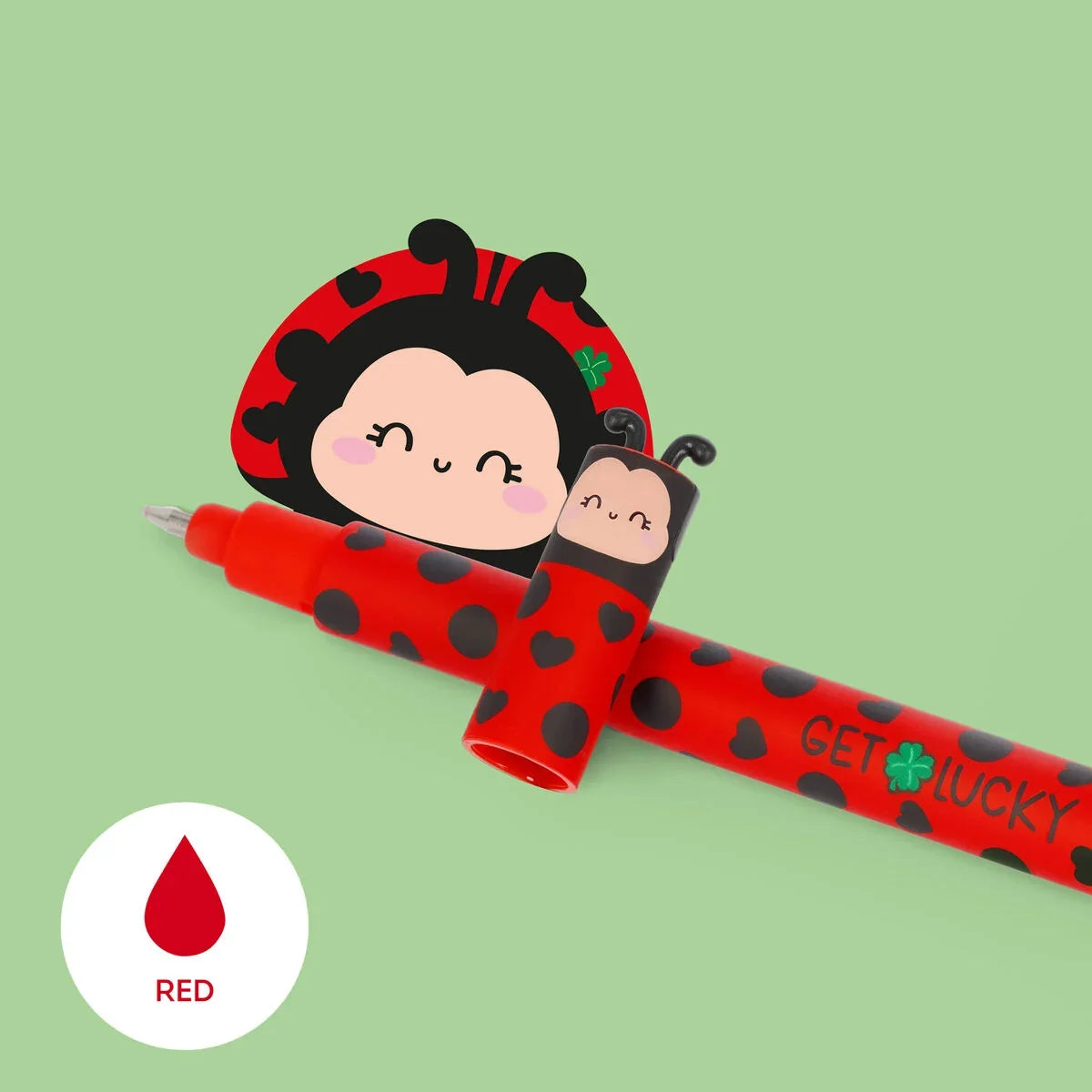 Penna gel cancellabile Legami Ladybug