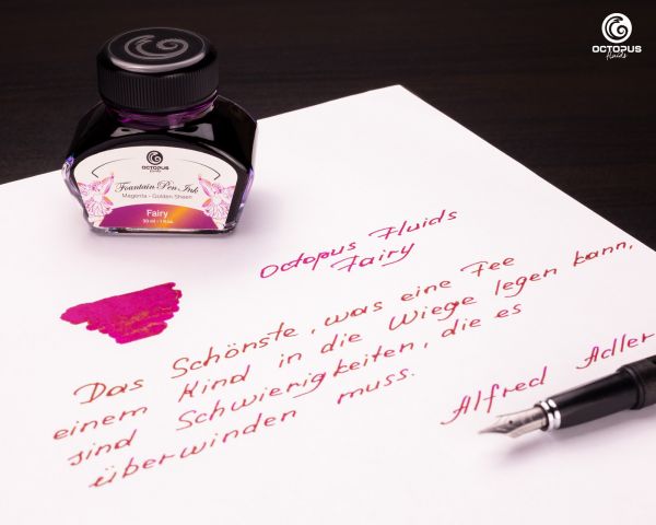 Octopus Fluids Encre pour Stylo Plume Collection Sheen Ink Fairy Violet