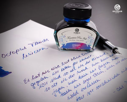 Octopus Fluids Inchiostro per stilografica collezione Sheen Ink Unicorn Blue Edizione Limitata 30 ml