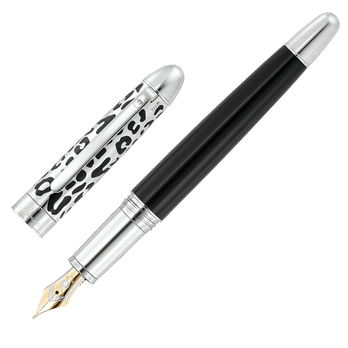 Waldmann Füller Leopard 18Kt, schwarz
