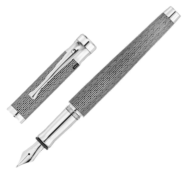 Waldmann, stylo plume Tango, Imagination, guilloché, noir
