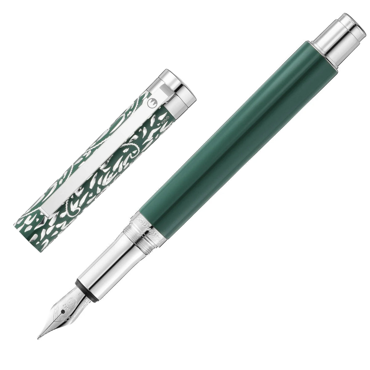 Waldmann, Penna stilografica Xetra Vienna Special Ed. Incisione a mano, verde