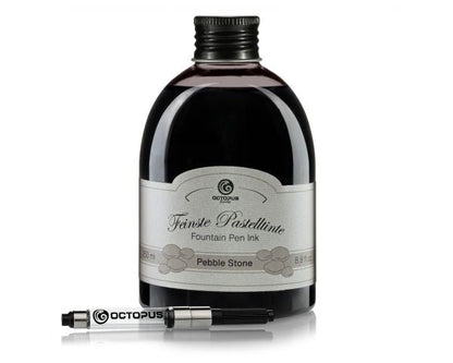 Inchiostro per penne stilografiche Octopus Fluids colori pastello, grigio pastello Pebble Stone, 250 ml