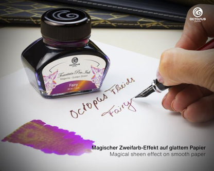 Octopus Fluids Encre pour Stylo Plume Collection Sheen Ink Fairy Violet