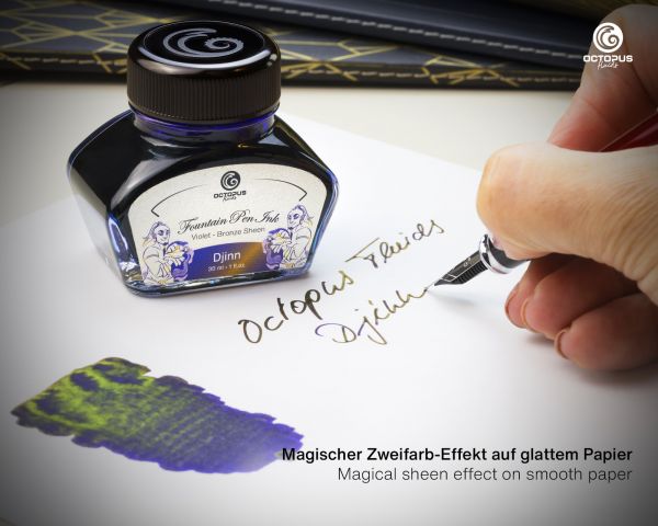 Octopus Fluids Füllhaltertinte Sheen Djinn Blau