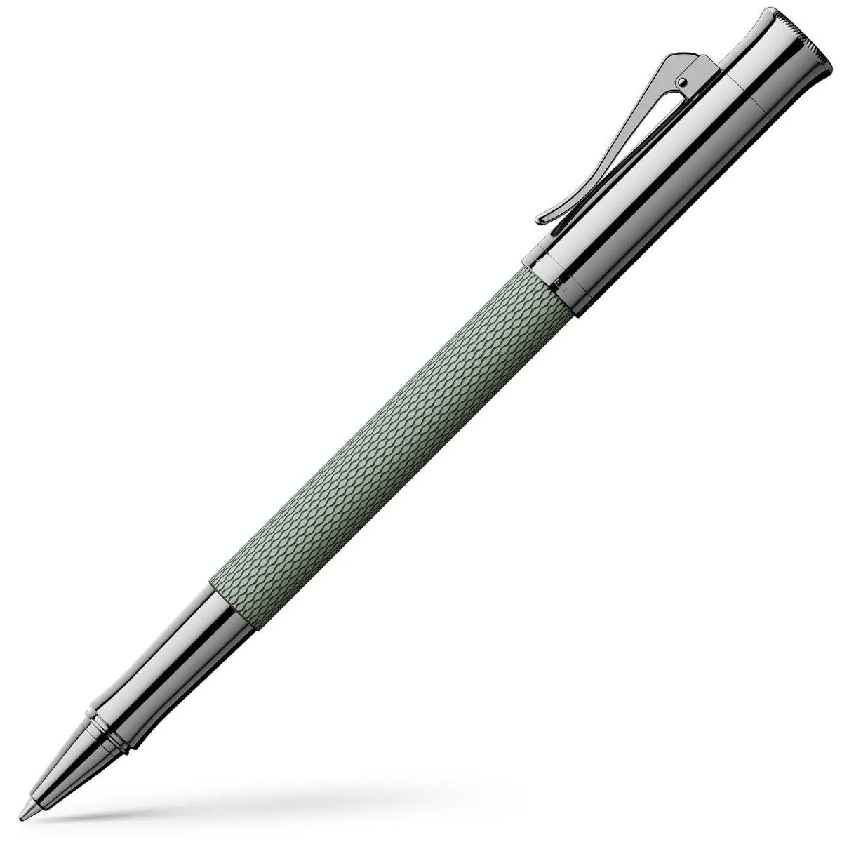 Rollerball Graf von Faber-Castell Guilloche Ruthenium, Sage Green