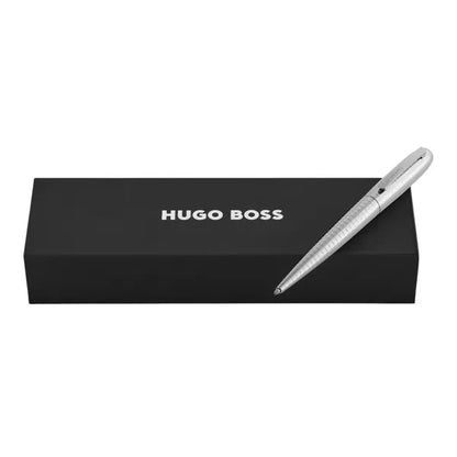 Penna a sfera HUGO BOSS, Contour Soft Bauhaus, cromo