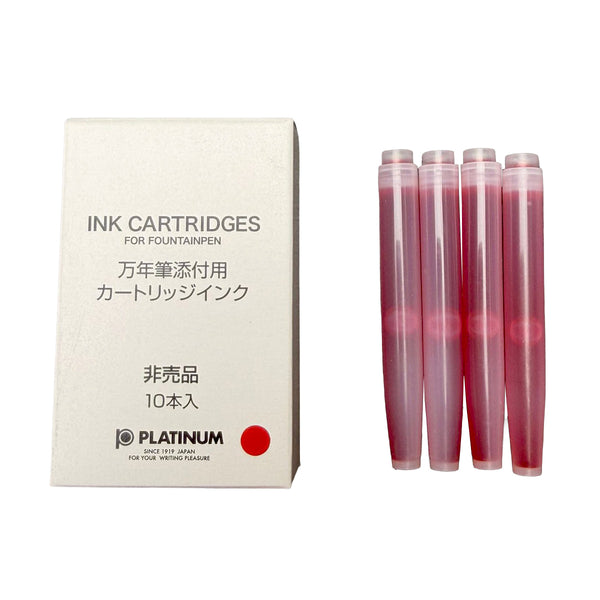 Platinum, Cartuccia d'inchiostro, Ink Cartridges, Rosso, Confezione da 10