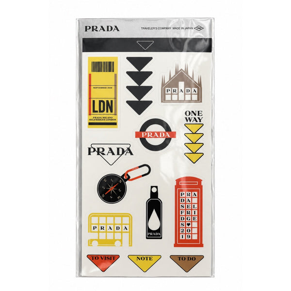 PRADA Stickers, Oggetti da Scrivania, set d'autocollants pour accessoires de bureau