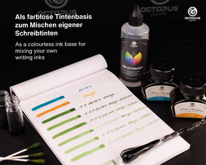 Extender per inchiostri stilografici Octopus Fluids, incolore, per miscelare e schiarire, trasparente, 100 ml