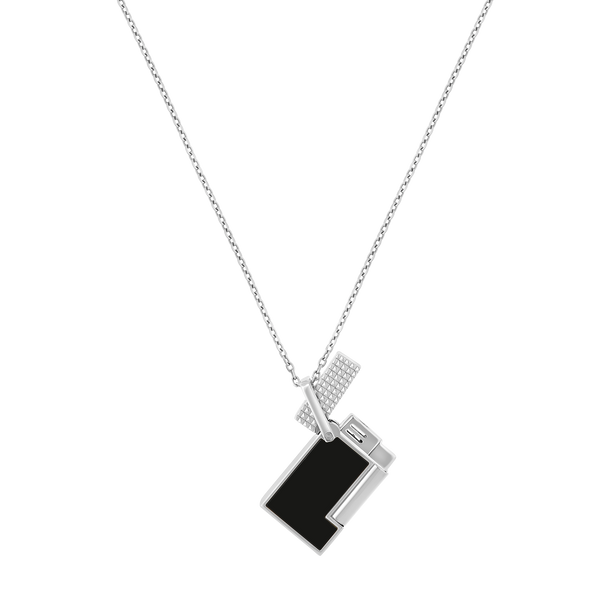 Collana con accendino S.T. Dupont argento